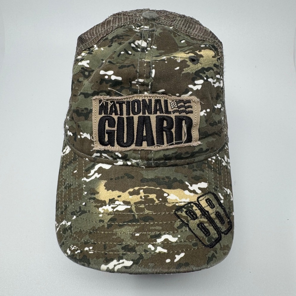Chase Authentics Dale Earnhardt Jr 88 National Guard Camo Trucker Hat NASCAR Cap